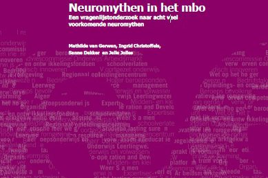 Omslag rapport Neuromythen in het mbo